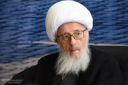 برپایی دسته عزای شهادت امیرالمومنین (ع) با حضور آیت الله وحید خراسانی