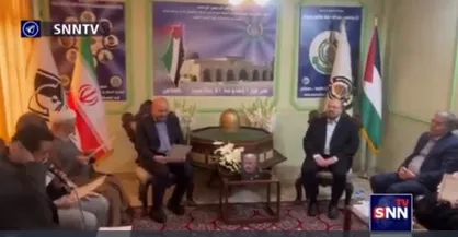 قالیباف به منظور عرض تسلیت شهید سنوار در دفتر حماس حاضر شد