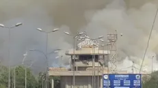 آتش‌سوزی در مقر الحشد الشعبی در منطقه سبز بغداد