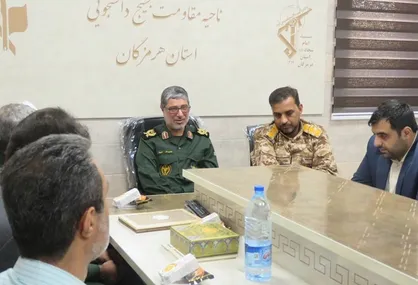 برگزاری مراسم تودیع و معارفه جانشین ناحیه بسیج دانشجویی استان هرمزگان