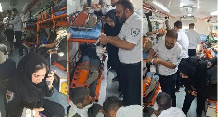 یک فوتی و ۱۷ مصدوم در واژگونی وانت حامل کارگران فصلی در شاهرود