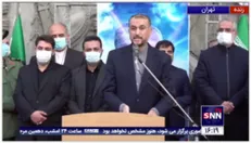 بغض وزیر امورخارجه در ابتدای صحبت در مراسم تشییع شهید ایرلو