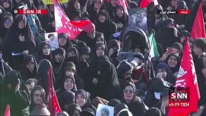 سلام مردم به آقای شهید ایران