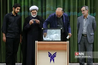 مراسم بدرقه زائران اربعین دانشگاه آزاد تهران جنوب