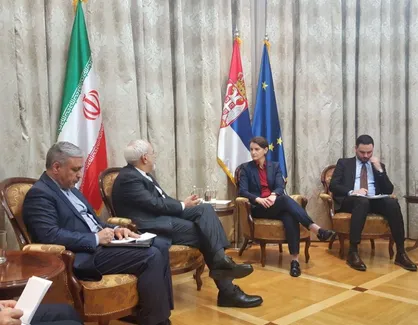 ظریف با نخست وزیر جمهوری صربستان دیدار و گفت و گو کرد