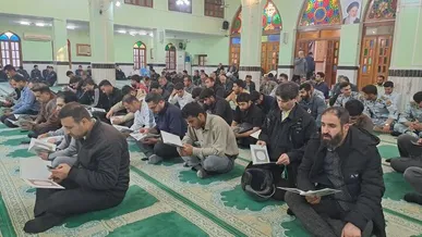 مراسم چهلم شهدای حوادث تروریستی دی‌ماه در همدان برگزار شد