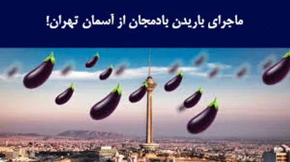 ماجرای باریدن بادمجان از آسمان تهران
