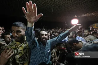 وداع با پیکر شهیدمدافع‎حرم محمدابراهیم رشید 