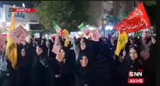از راهپیمایی بانوان چهارمحال و بختیاری تا نوای «ابرقدرت ایرانه» در شب بارانی گیلان + فیلم