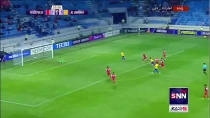 روی شوت پشت محوطه جریمه دروازه پرسپولیس باز شد