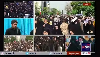 شعرخوانی محمد رسولی در مراسم تشییع و وداع با شهدای خدمت