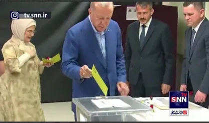 اردوغان رای خود را به صندوق انداخت