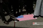 تجمع دانشجویان دانشگاه علم و صنعت در اعتراض به خروج آمریکا از برجام
