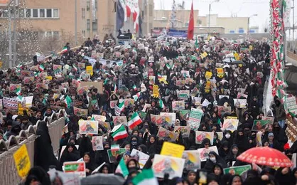 العهد: ایرانی&zwnj;ها با شعار&zwnj;های ضد آمریکایی بار دیگر از انقلاب خود حمایت کردند