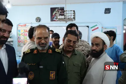 بازدید فرمانده سپاه قم از اردوی جهادی دانشجویان قمی در&zwnj; اروندکنار + عکس و فیلم