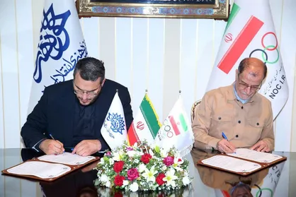 امضا تفاهمنامه همکاری کمیته ملی المپیک و حوزه هنری انقلاب اسلامی