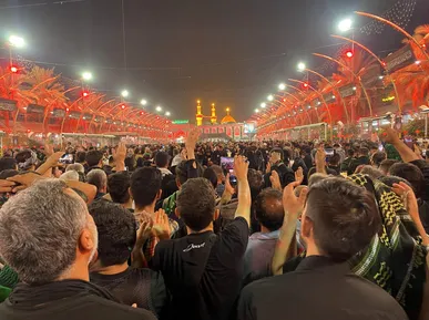 کربلا غوغا شد/ تصاویر هوایی از بین‌الحرمین چند روز مانده به اربعین حسینی + فیلم