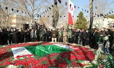 ‍پیکر مطهر دو شهید گمنام در منطقه۱۳ آرام گرفت