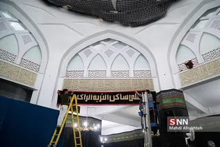 سیاه پوش کردن مسجد دانشگاه شریف