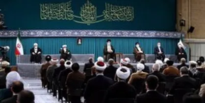 دیدار میهمانان کنفرانس وحدت اسلامى&zwnj; و جمعی از مسئولان نظام با رهبر انقلاب