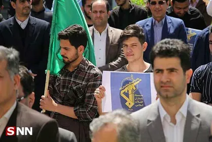 دانشجویان دانشگاه آزاد رشت اقدام آمریکا علیه سپاه را محکوم کردند