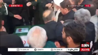 اقامه نماز بر پیکر مطهر شهیدان سلامی و شانه&zwnj;ئی در حرم حضرت عبدالعظیم (ع)
