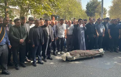 مراسم تشییع پیکر محمد امین کلاته، دانشجوی دانشکده فنی دانشگاه تهران