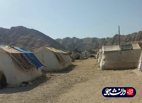 چادرنشینی اهالی خرسدر پلدختر