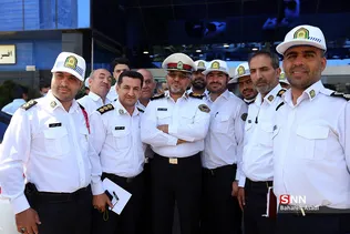 مراسم تکریم و معارفه رئیس پلیس راهور تهران بزرگ