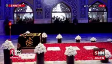 حضور عاشقان رهبر شهید انقلاب در مراسم زیارت مزار مطهر ایشان