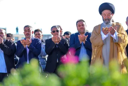 نماز باشکوه عید قربان در شهیدگاه اردبیل اقامه شد
