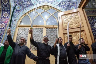 آیین سنتی عزاداری «مشق شمشیر» نجفی های مقیم قم