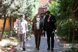 حضور مهدی چمران در خبرگزاری