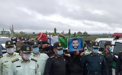 پیکر سرباز فداکار گرگانی تشییع شد