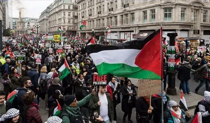 فریاد اعتراض به ۷۸ سال اشغال فلسطین در لندن طنین&zwnj;انداز شد