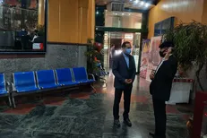 انتظامی به تماشای «خون شد» نشست