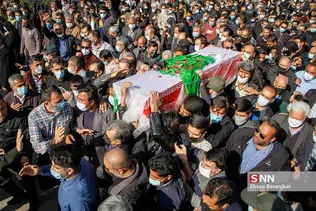 تشییع پیکر شهید مدافع امنیت شهید «علی‌اکبر رنجبر» در شیراز