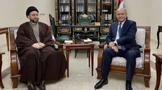 صالح و سید عمار الحکیم بر ضرورت اتحاد در دفاع از حاکمیت و امنیت عراق تاکید کردند