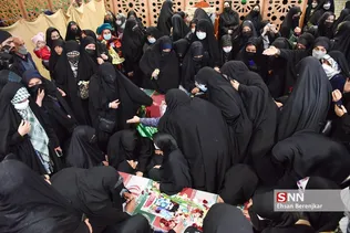 استقبال از پیکر ۹ شهید دوران دفاع مقدس در شیراز
