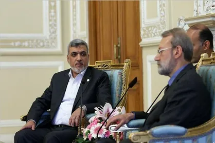 معاون دفتر سیاسی حماس با لاریجانی دیدار کرد