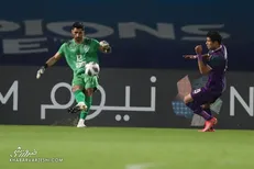 رشید مظاهری گلر اول استقلال مقابل الدحیل قطر