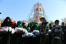 تشییع پیکر مطهر ۷ شهید خوشنام در مازندران+فیلم