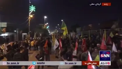 مردم و نیرو&zwnj;های حشدالشعبی آماده استقبال از پیکر شهید نیلفروشان در کربلای معلی