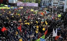 دانشگاهیان گرگان در محکومیت فتنه‌گران اغتشاشات اخیر تظاهرات می‌کنند