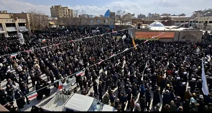 مردم داغدار چهارمحال و بختیاری در شهادت رهبرشان سوگواری کردند +فیلم