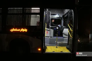 ضدعفونی ناوگان اتوبوسرانی قم 