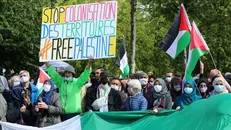 حامیان فلسطین در پاریس خواستار تحریم شرکت های صهیونیستی شدند + فیلم