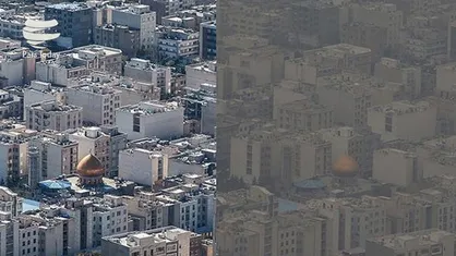 کیفیت میزان آلودگی هوای تهران +نمودار