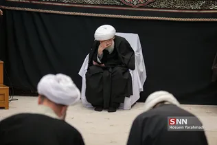 مراسم عزاداری رحلت پیامبر اکرم(ص) و شهادت امام حسن مجتبی علیه‌السلام  در دفتر آیت‌الله نوری همدانی