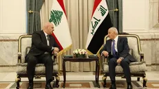 تاکید رؤسای جمهور لبنان و عراق بر حمایت از ملت فلسطین